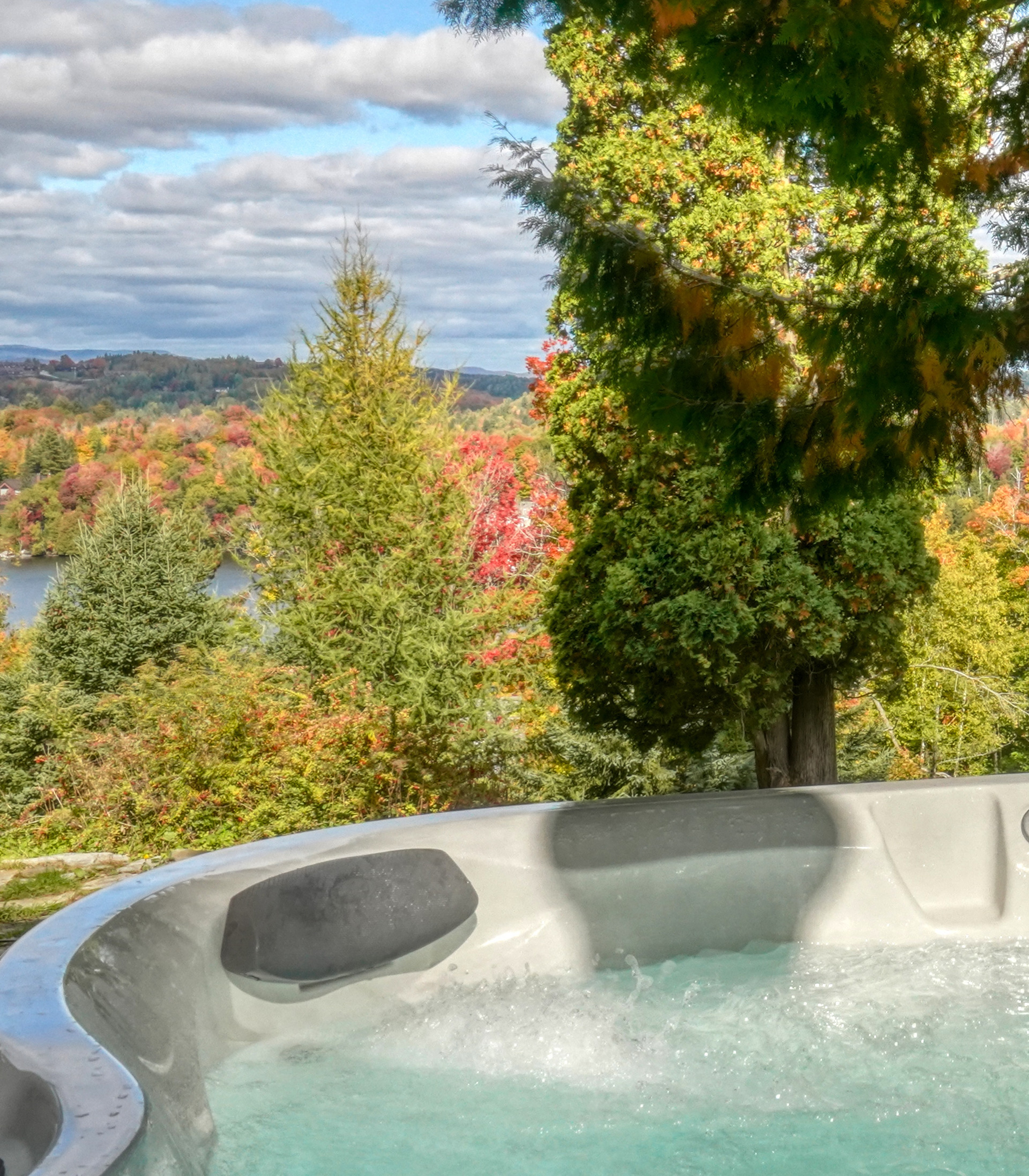 vu du jacuzzi