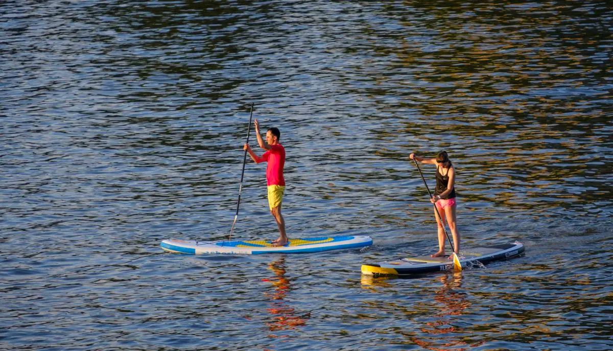 paddle sur le lac