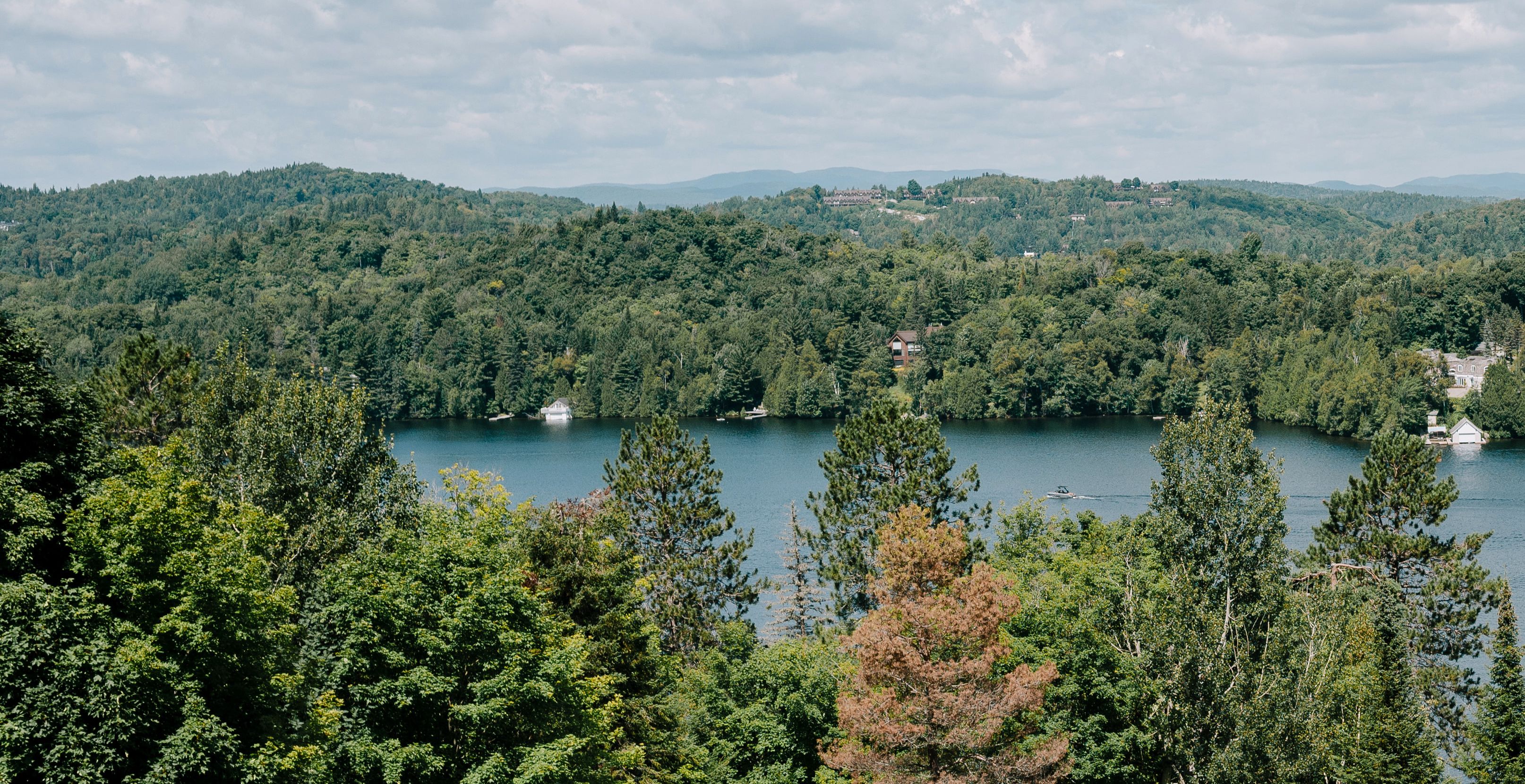 la vue sur le lac des sables
