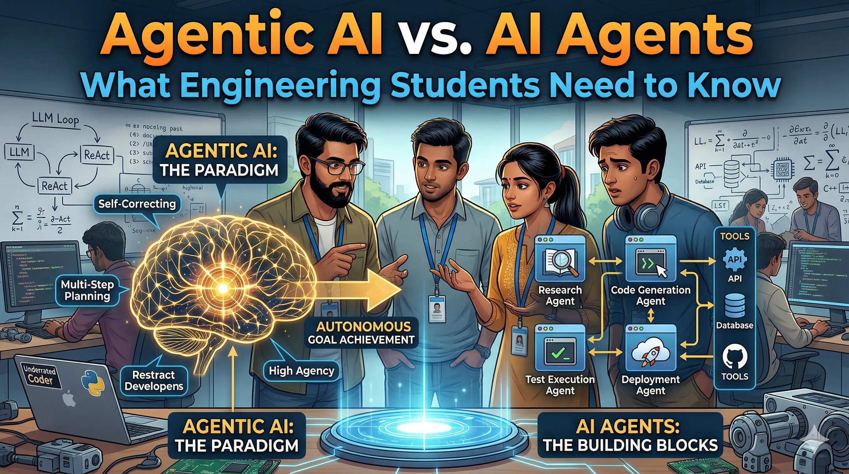 Agentic AI vs. AI Agents: What Engineering Students Need to Know