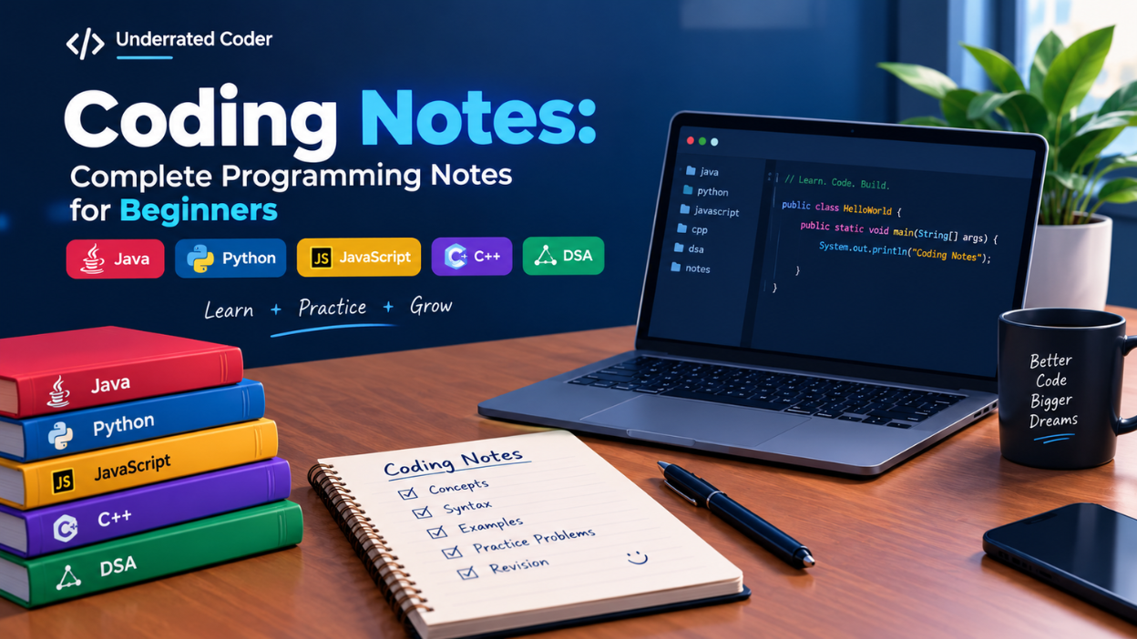 Coding Notes: Complete Programming Notes for Beginners