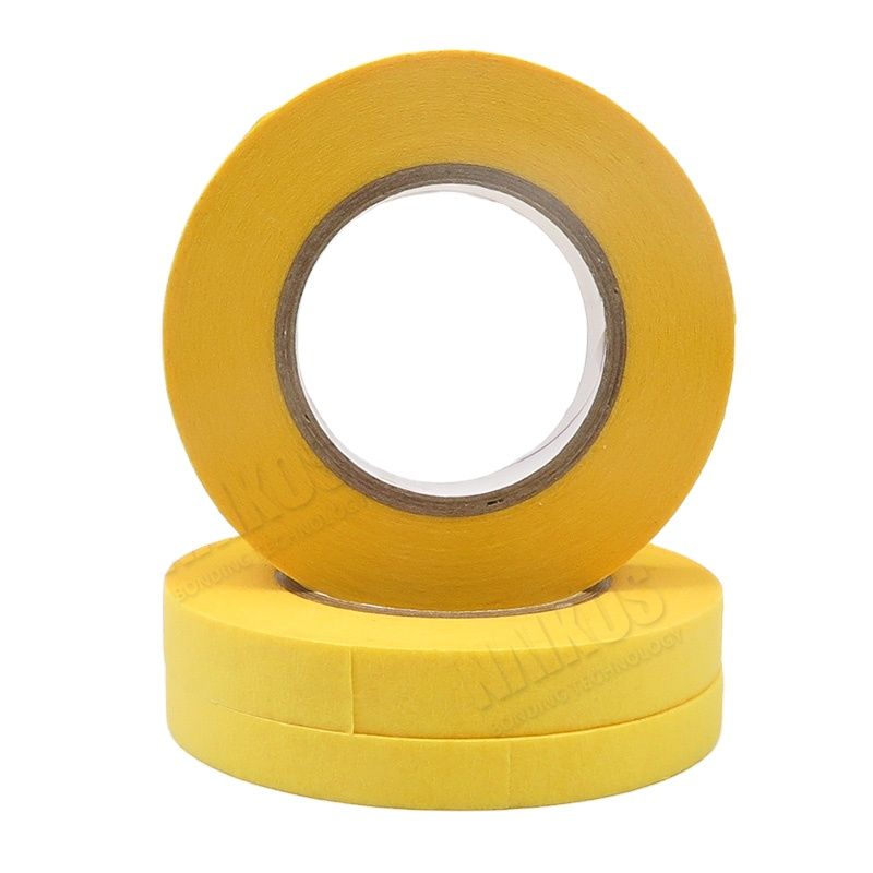 High-Temperature Yellow Crepe Paper Washi Masking Tape - product photo