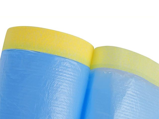Pre-Taped Blue Covering Film