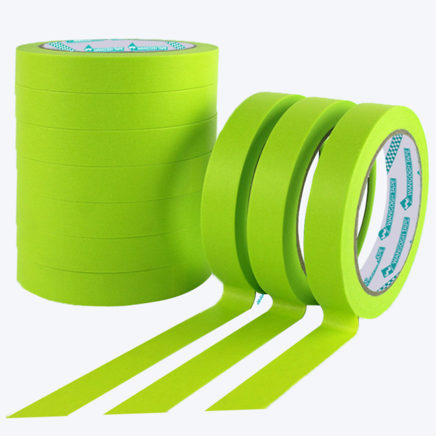 120°C Green Crepe Paper Washi Masking Tape - product photo