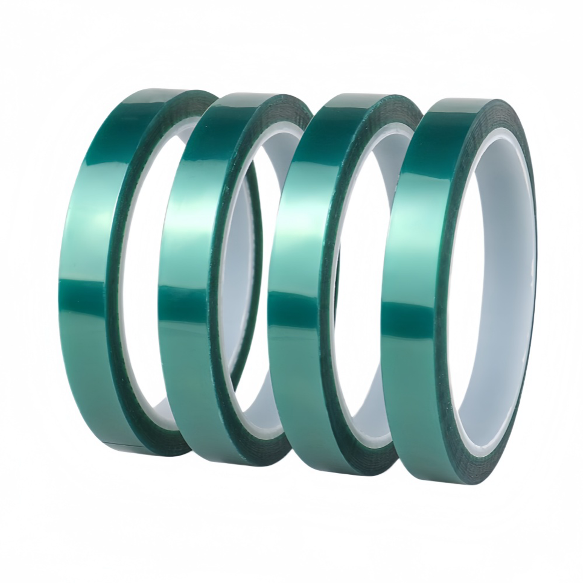 High-Temperature Green Silicone Die-Cut Masking Shape - product photo