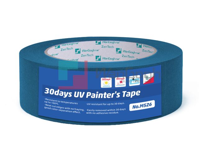 Blue Crepe Paper Washi Masking Tape - product photo
