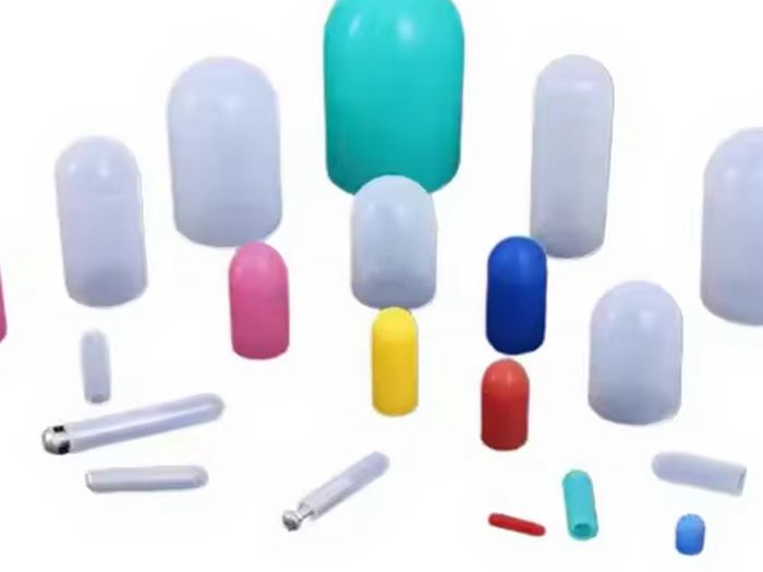 Assorted silicone caps and plugs for custom masking kits