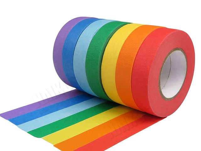 Red Crepe Paper Washi Masking Tape - product photo