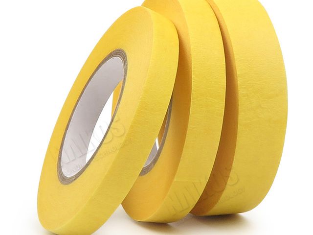 Yellow Crepe Paper Washi Masking Tape - product photo