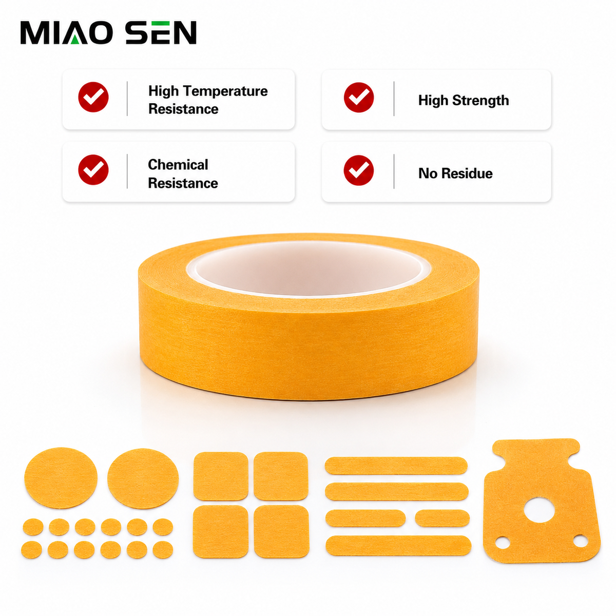 High-Temperature Silicone Die-Cut Masking Shape - product photo