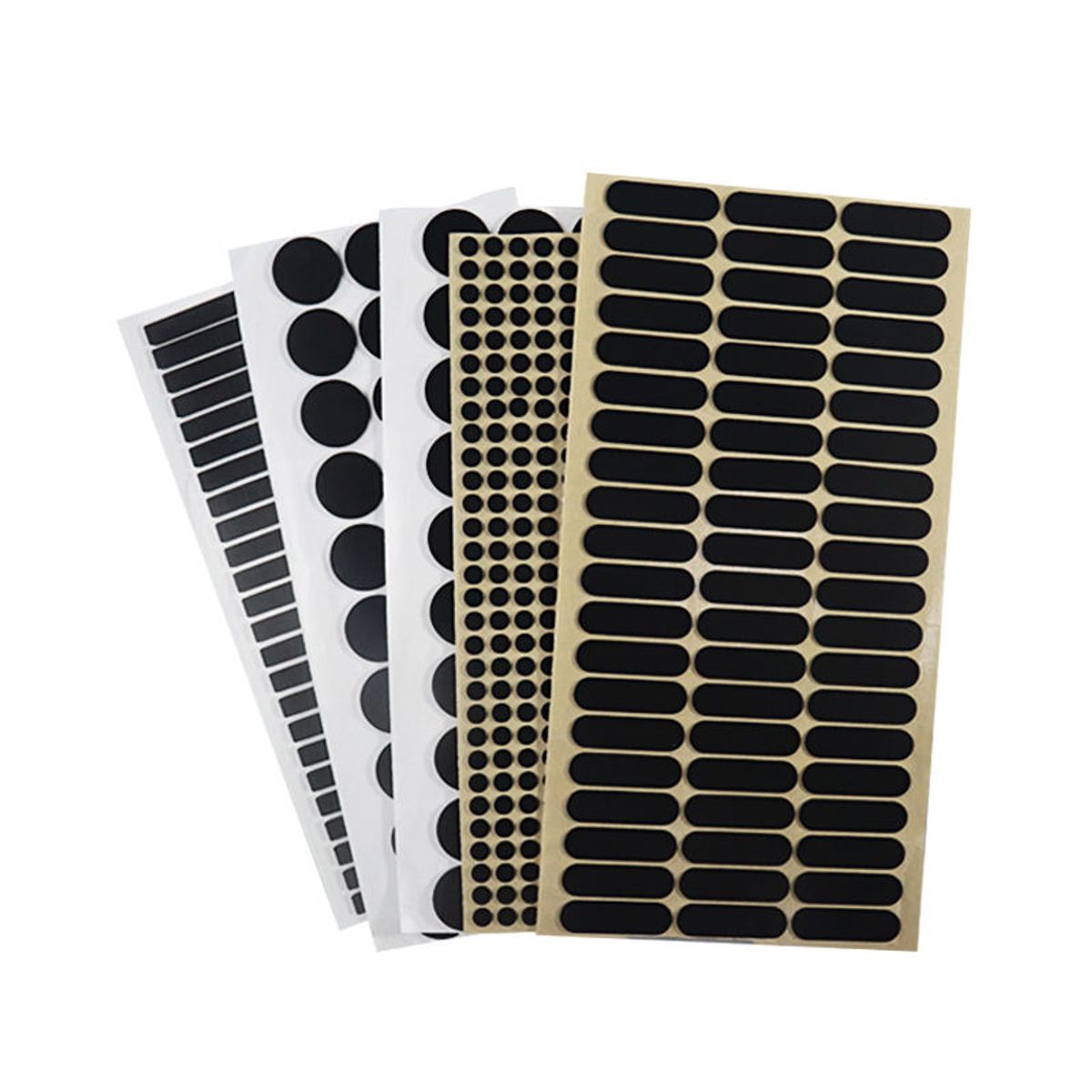 Die-cut masking shapes for combo masking kits