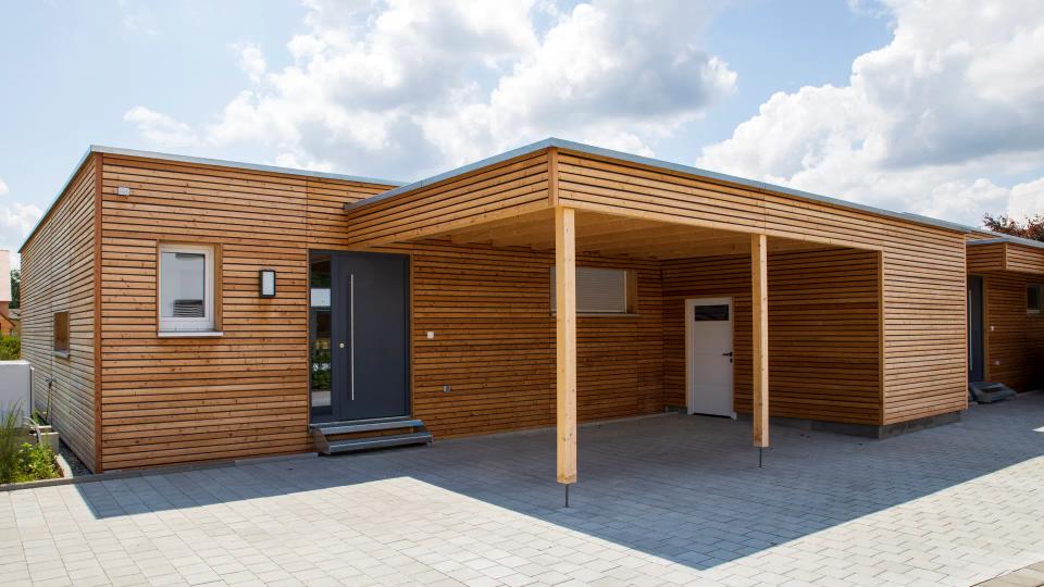 Modulgebäude in Holzbauweise der Zimmerei Stark