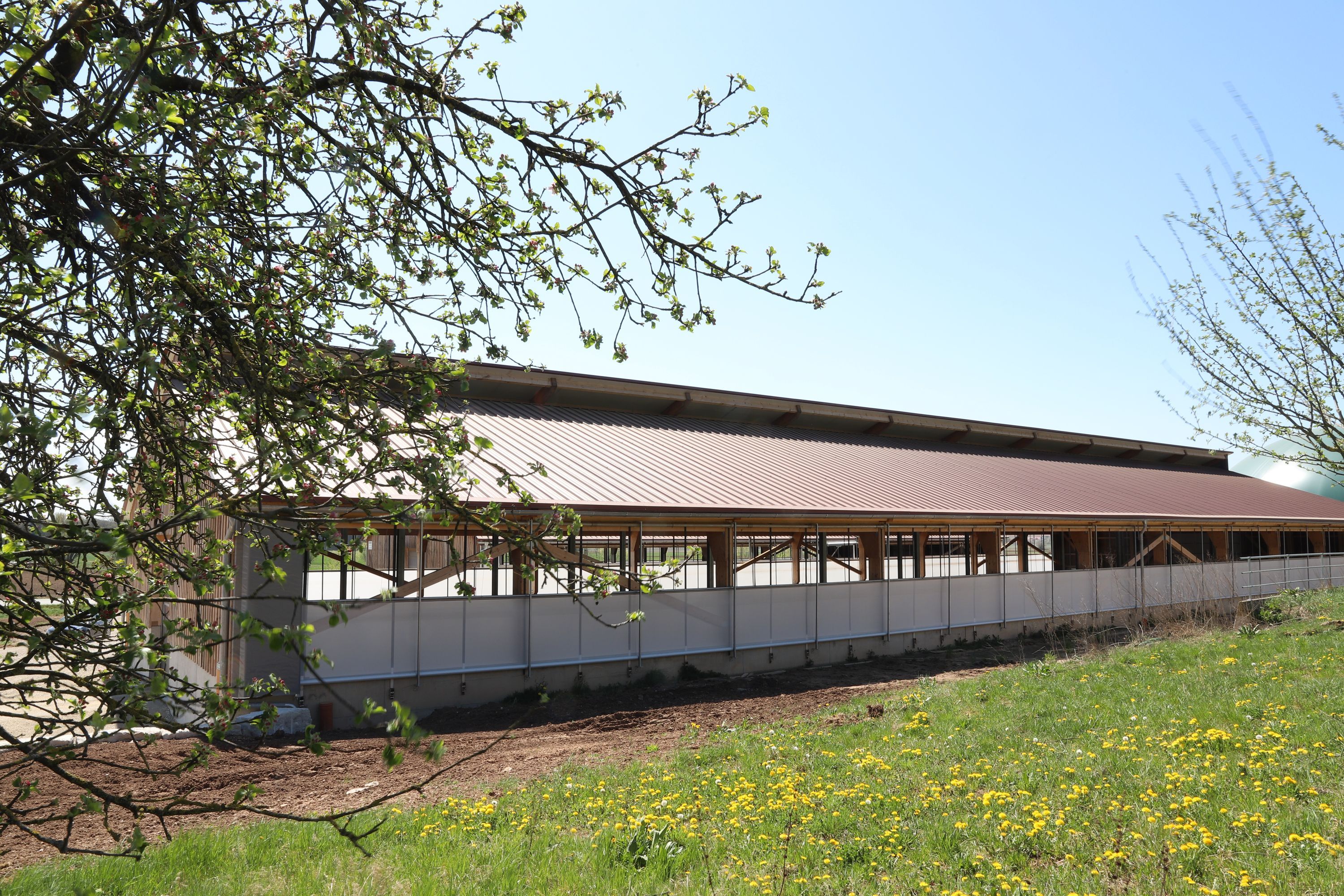 Stall Auhausen — Landwirtschaftliches Stallgebäude mit Holzfassade