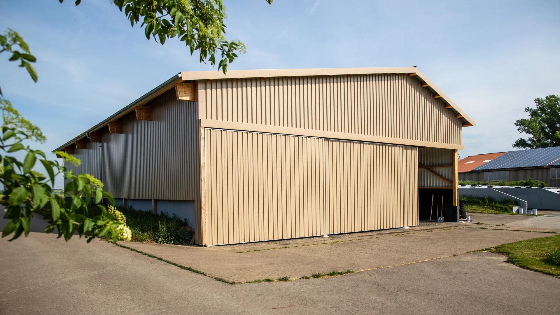 Siloüberdachung Wittelshofen — landwirtschaftliche Lagerhalle in Holzbauweise