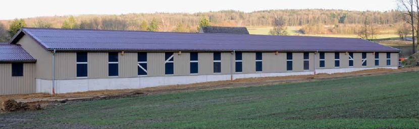 Gemeinschaftshalle Polsingen — Außenansicht Landwirtschaftsgebäude