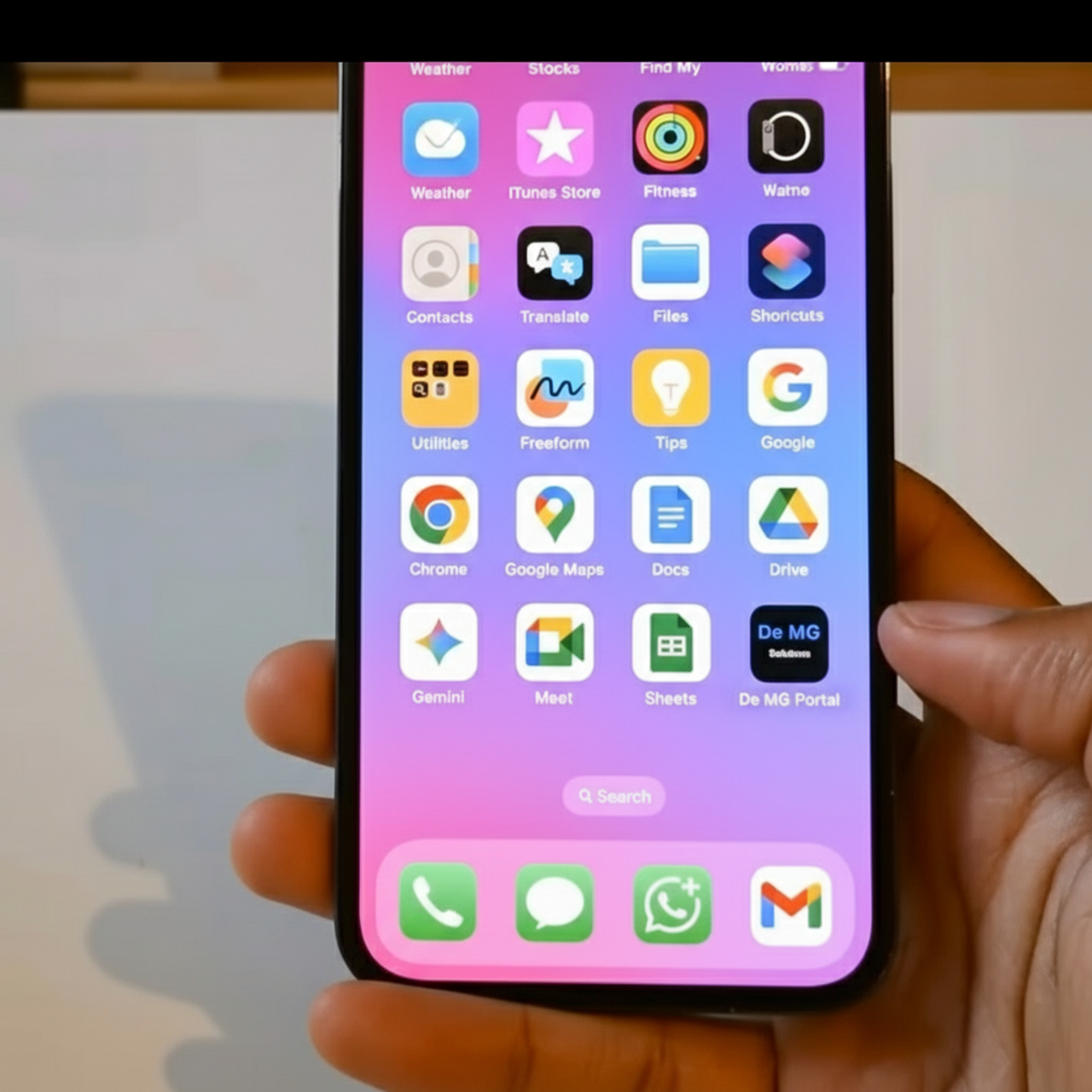 De MG Portal App on multiple mobile devices
