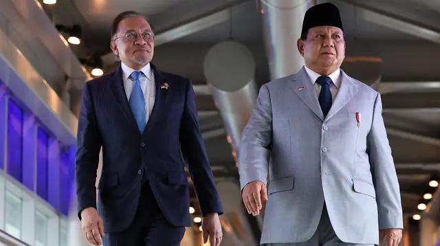 Prabowo Akan Temui PM Malaysia Anwar Ibrahim Malam Ini, Bahas Tarif Trump?