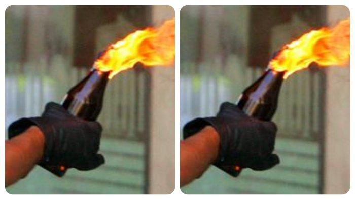 Rumah Wartawan di Langkat Sumut Dilempar Bom Molotov, Pecahan Botol & Gorden Terbakar Jadi Bukti