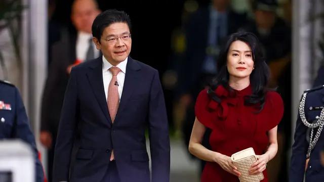 Fesyen Elegan Istri PM Singapura Pakai Gaun Rancangan Desainer Indonesia Peggy Hartanto