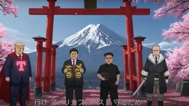 Donald Trump Jadi Pahlawan Anime dalam Lagu dan Video Klip Satir Berjudul Go, Tariff Man Trump!