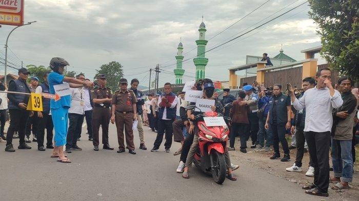 Rekonstruksi Kasus Penembakan Siswa SMK di Semarang