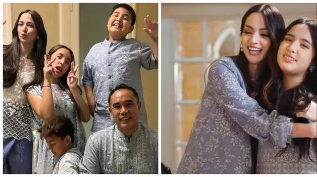 Potret Nia Ramadhani dan Mikhayla Pakai Baju Lebaran, Ibu Anak Dipuji Bak Kakak Adik