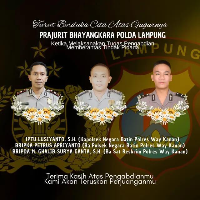 Duka dan Amarah di Way Kanan: Tiga Polisi Gugur, Oknum TNI Ditangkap
