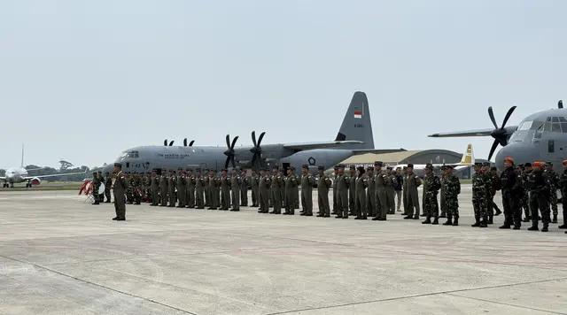 3 Pesawat Hercules TNI AU Tiba di Tanah Air Usai Selesaikan Misi Bantuan Kemanusiaan ke Gaza