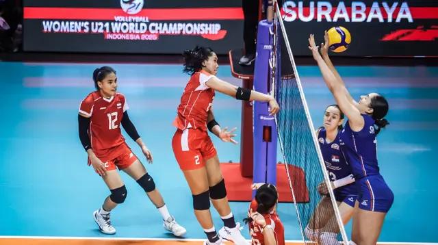 Hasil Kejuaraan Dunia Voli Putri U-21 2025: Sudah Tampil Bagus, Timnas Voli Indonesia Harus Akui Keunggulan Serbia
