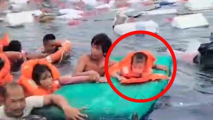 KM Cahaya Intan Selebes Tenggelam di Sultra, Balita Sempat Terombang-ambing Sebelum Diselamatkan