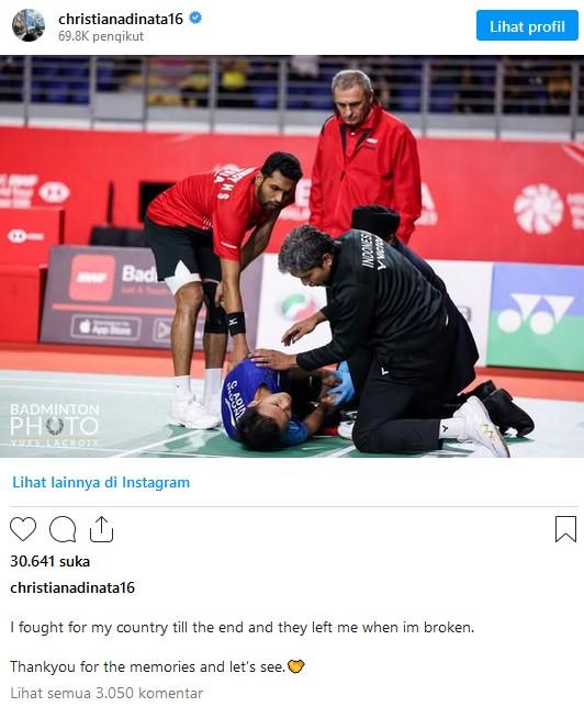 Christian Adinata beri pesan menyentuh usai dicoret dari pelatnas PBSI