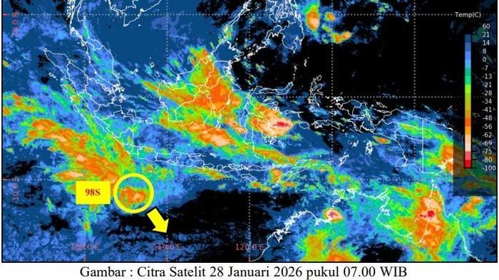 Bibit Siklon Muncul di Perairan Indonesia, BMKG Waspadai Hujan Lebat hingga Jawa Barat