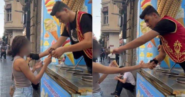 Penjual Es Krim Turki Viral karena Dugaan Pelecehan saat Atraksi