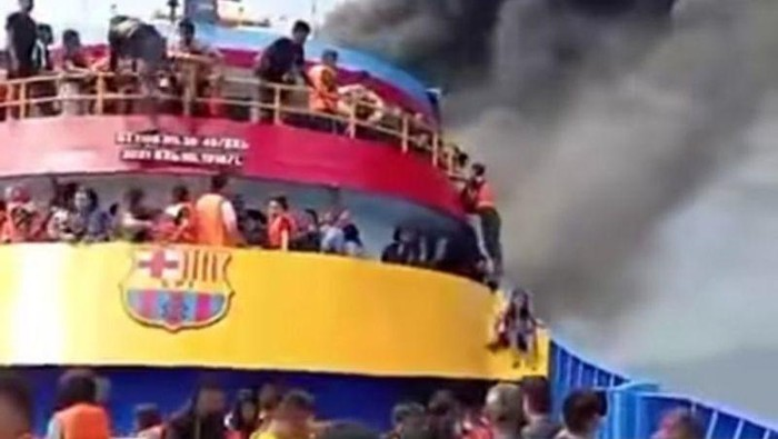 Kebakaran KM Barcelona di Laut Sulut, Ibu Hamil Jadi Korban Jiwa
