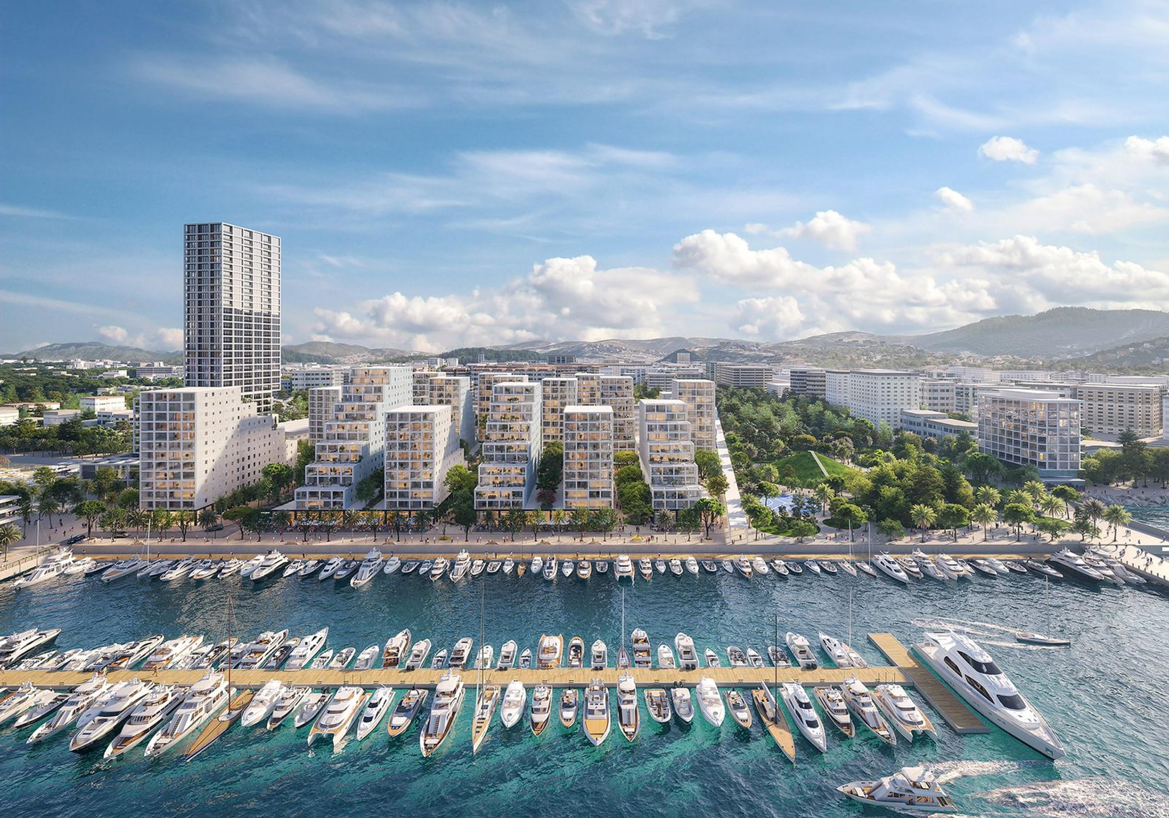 Apartamentos à beira-mar Albânia - apartamentos de luxo com marina e vista para o mar, imóveis litorâneos 2025