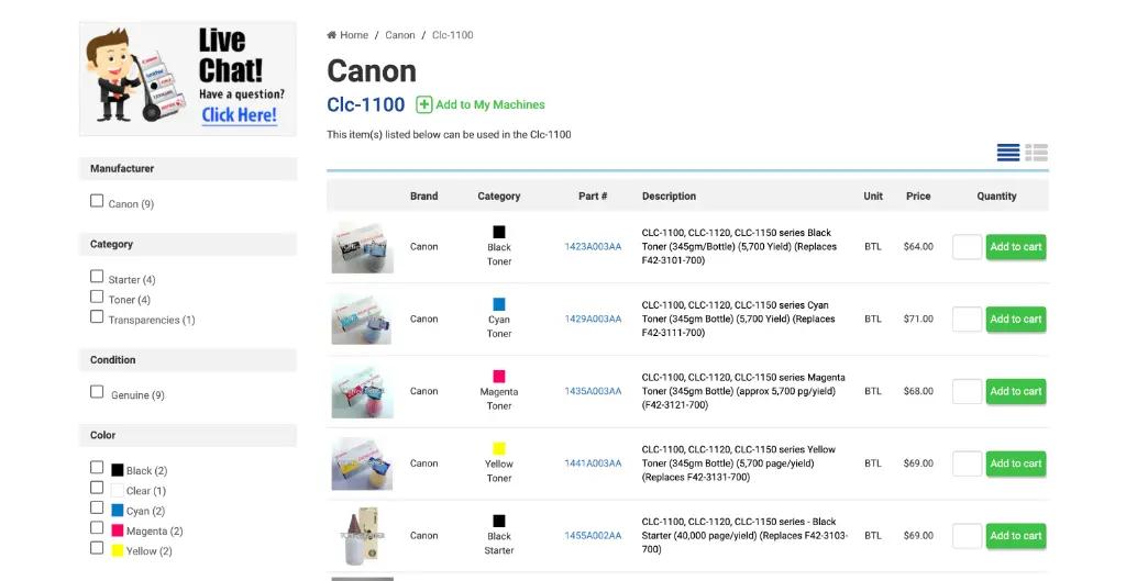 Tons of Toner Product Architecture