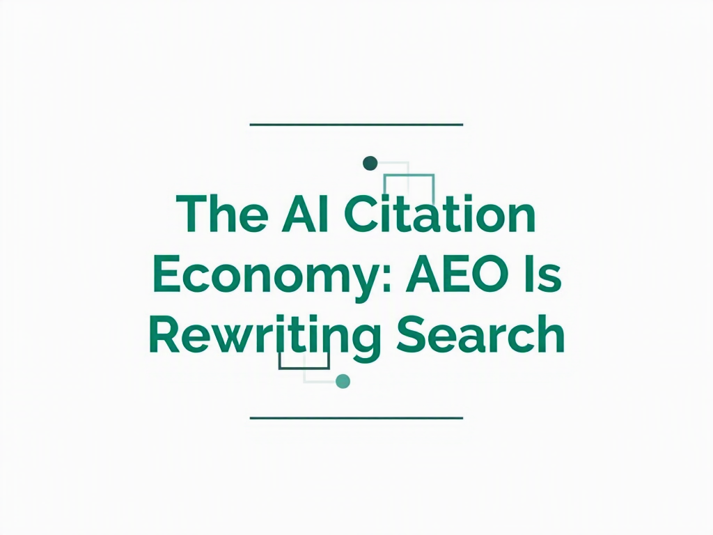 The AI Citation Economy: AEO Is Rewriting Search