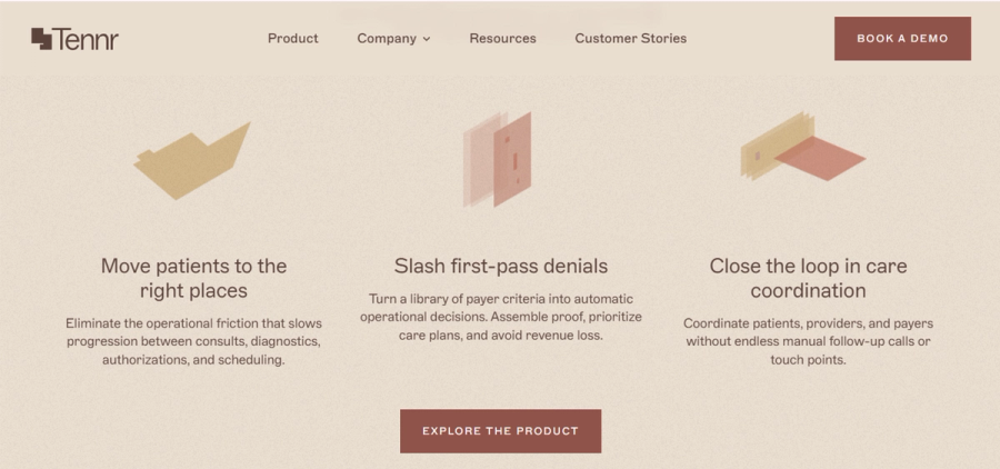 Tennr homepage