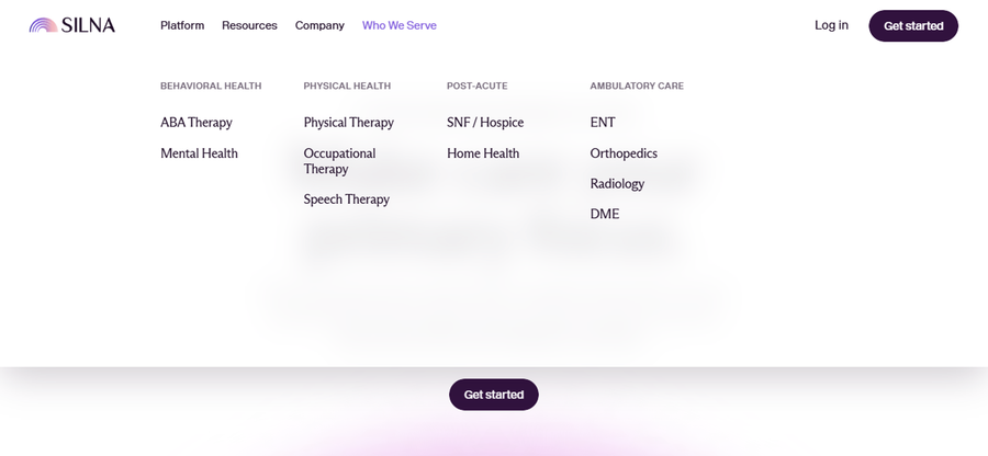 Silna Health homepage