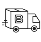 Delivery truck with Burrow logo