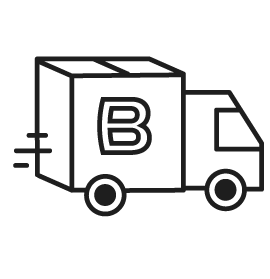 Delivery truck with Burrow logo
