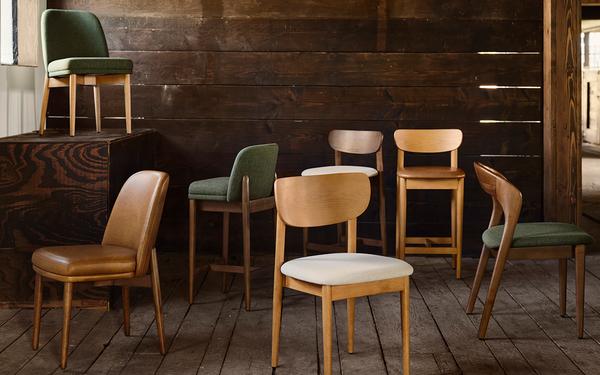 a collection of burrow's dining chairs