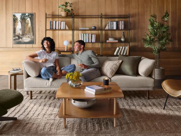 range sofa in living room