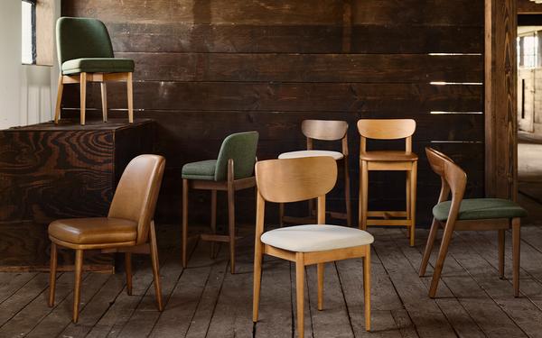 a collection of burrow's dining chairs