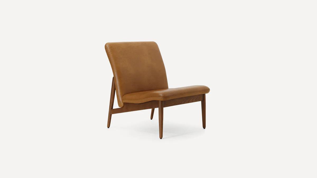 Gimlet chair in camel leather