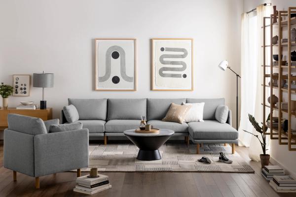 field collection with sofa and armchair