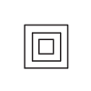 Icon showing three concentric squares