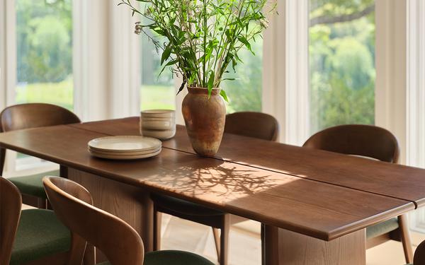 Gallery table walnut lifestyle