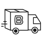 Fast & Affordable shipping icon