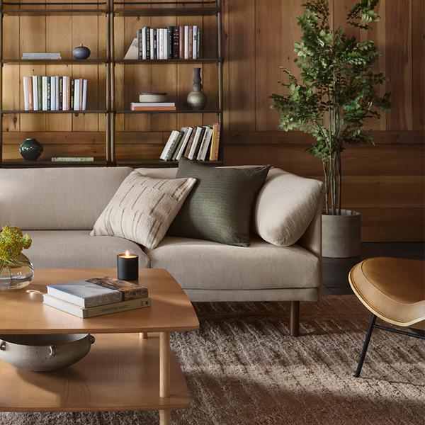 range plus modular sofa in georgia clay